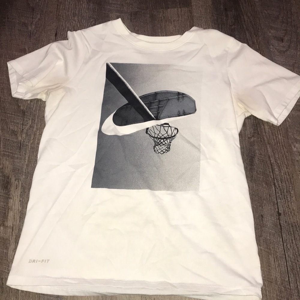 White Nike Basketball Shirt